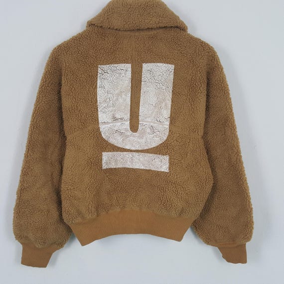 Uniqlo, Vintage Uniqlo x Undercover Custom Art Big U Sherpa Zipper Turtleneck Jacket