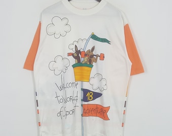 Rare Jean Charles De Castelbajac Sport OVP Full Print T Shirt Size