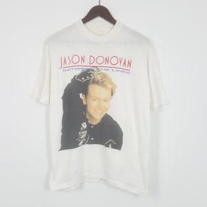 Jason Donovan Donovan Tシャツ L 90s ビンテージ Vintage 90s Jason Donovan Tshirt Size L - Etsy