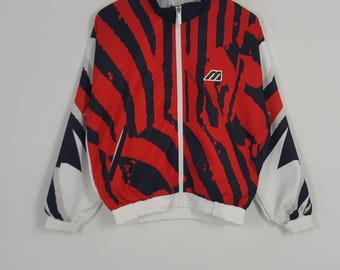 Mizuno Jacket Vintage Size Jaspo L Mizuno Color Block Windbreaker