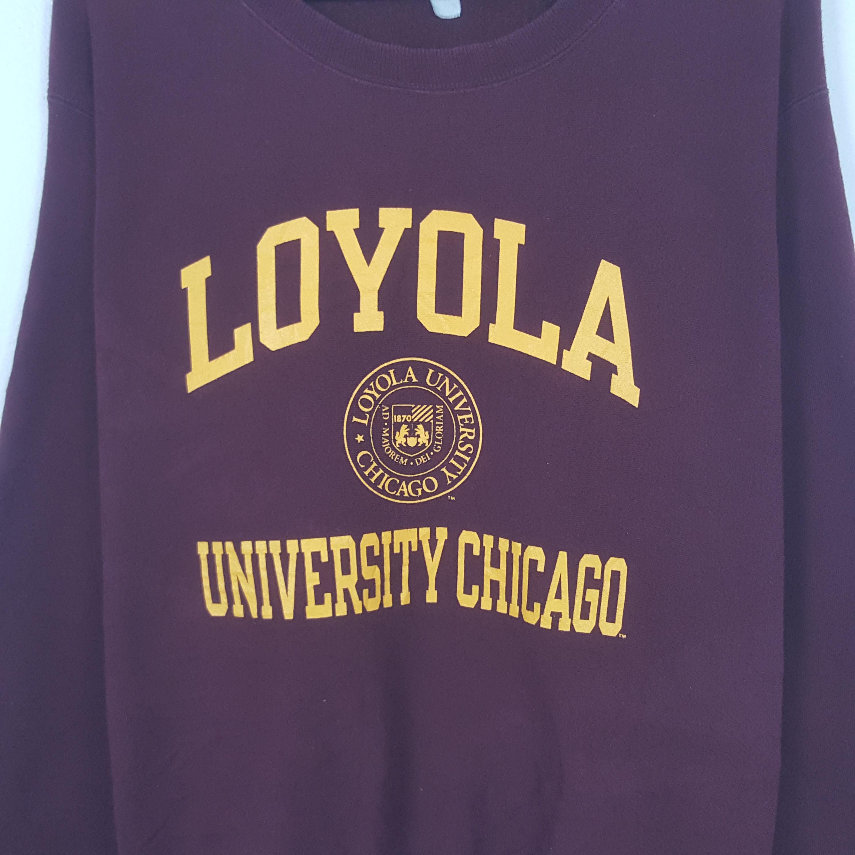 古着 ヴィンテージ LOYOLA ロヨラ大学 ロゴ クルーネック スウェット