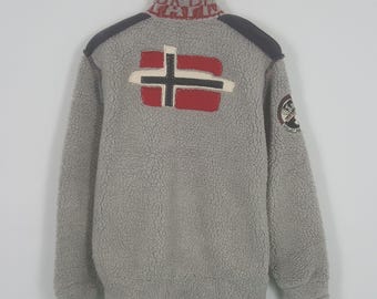Vintage Napapijri Sherpa Zipper Nice Jacket