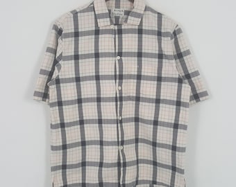 Chemise boutonnée à motif tartan Acne Studios vintage