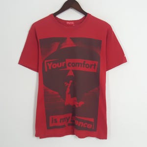 Vintage Barbara Kruger Your Comfort Is My Silence Tshirt