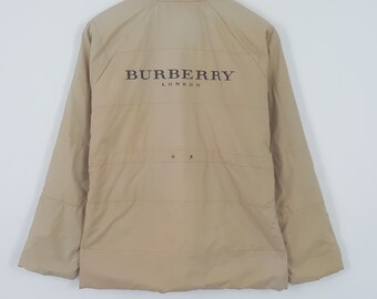 Vintage Burberry London Custom Art Zipper Jacket - Etsy