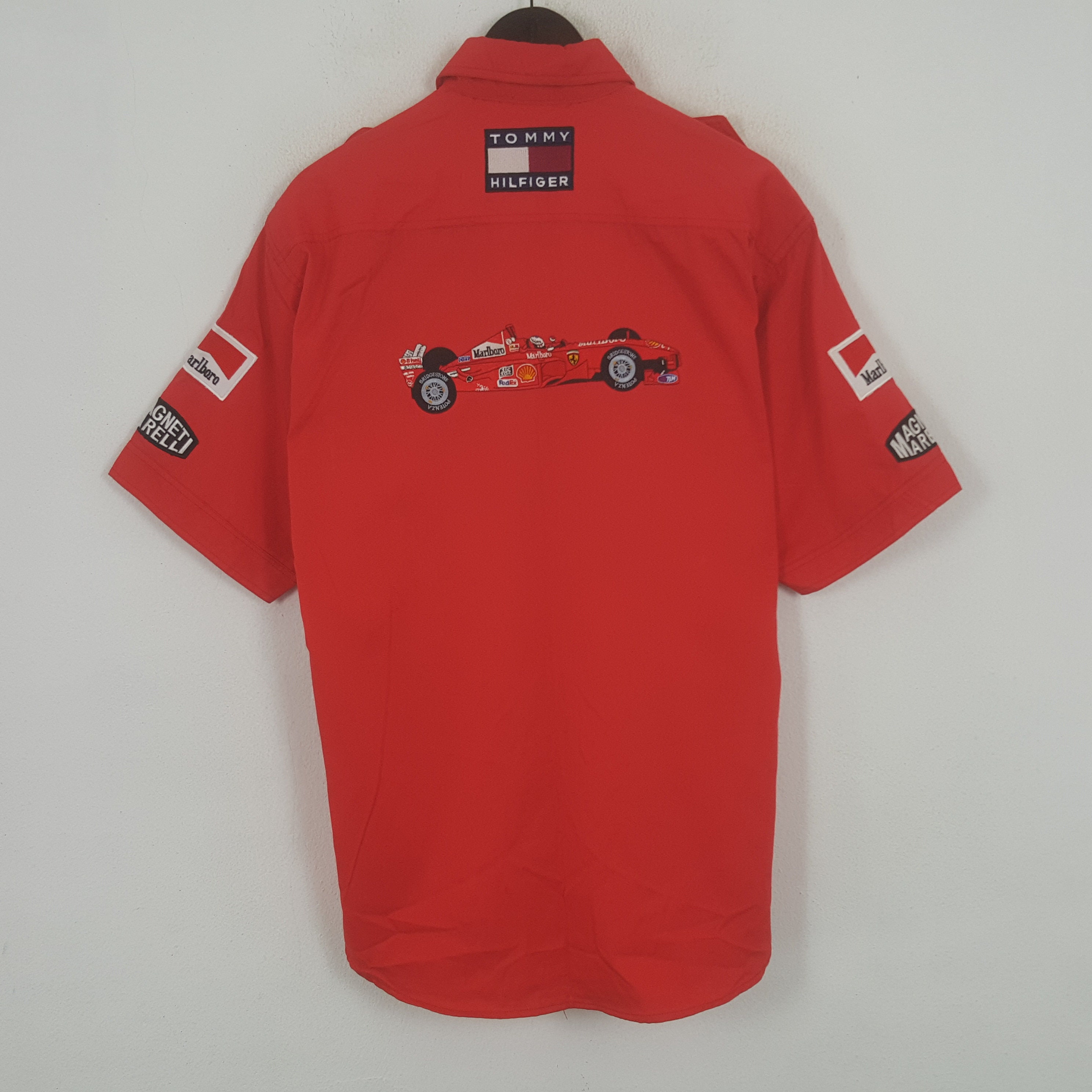 Ferrari Button Shirt Etsy New Zealand