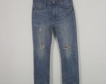 ヴィンテージ リーバイス 501 ダメージ加工 パッチワーク デニム