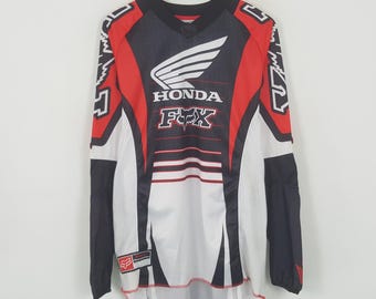 当時物　MOTO-X FOX ビンテージ　モトクロス　ジャージ　M vintage FOX Racing モトクロスジャージ ブロークコア】 - メルカリ