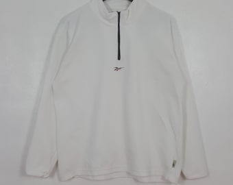 Vintage Reebok Half Zipper Fleece Sweatshirt