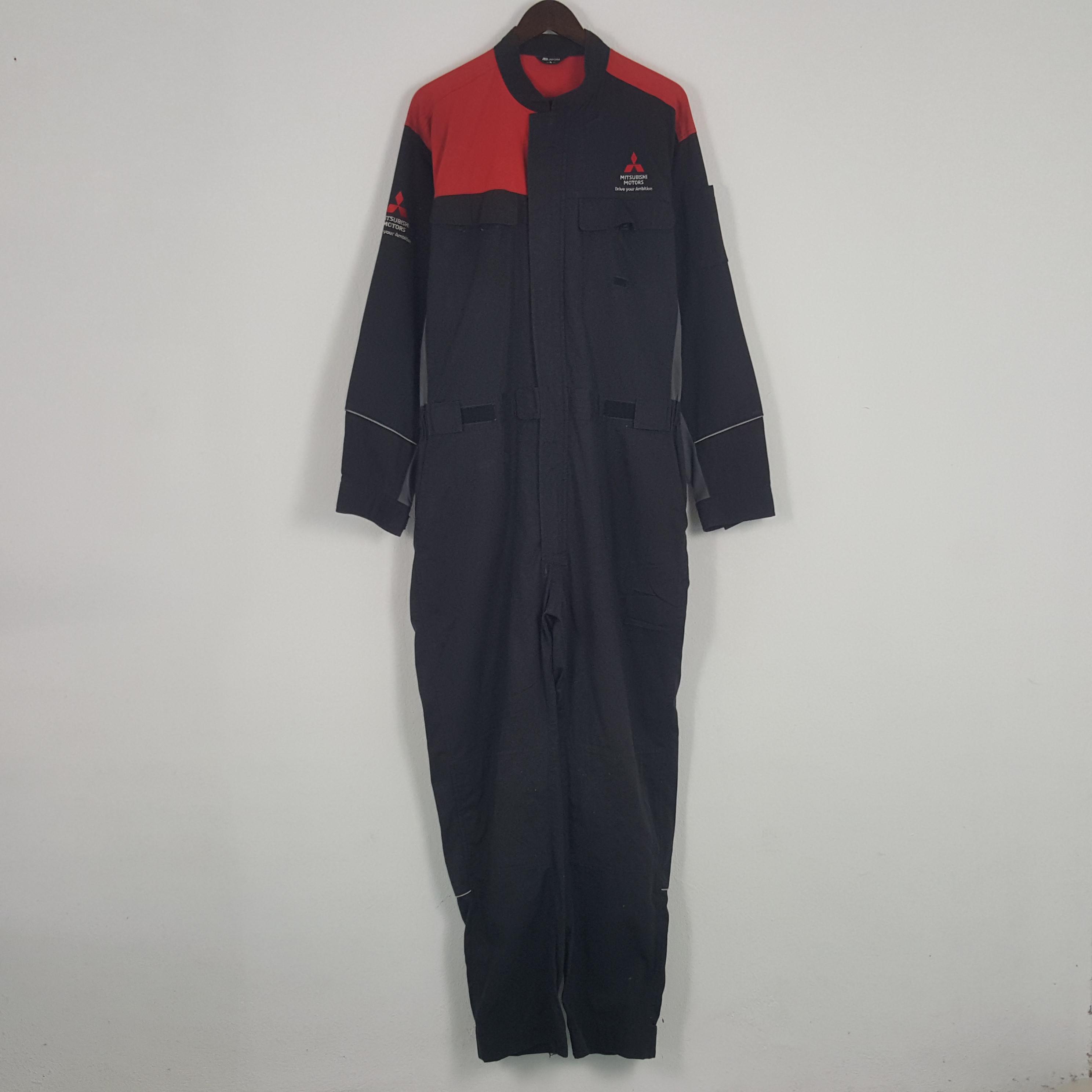 Vintage Mitsubishi Motors Worker Racing Coverall Jumpsuit Jacket