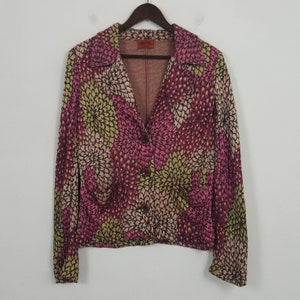 Vintage Missoni Flowers Design Blazer Coat