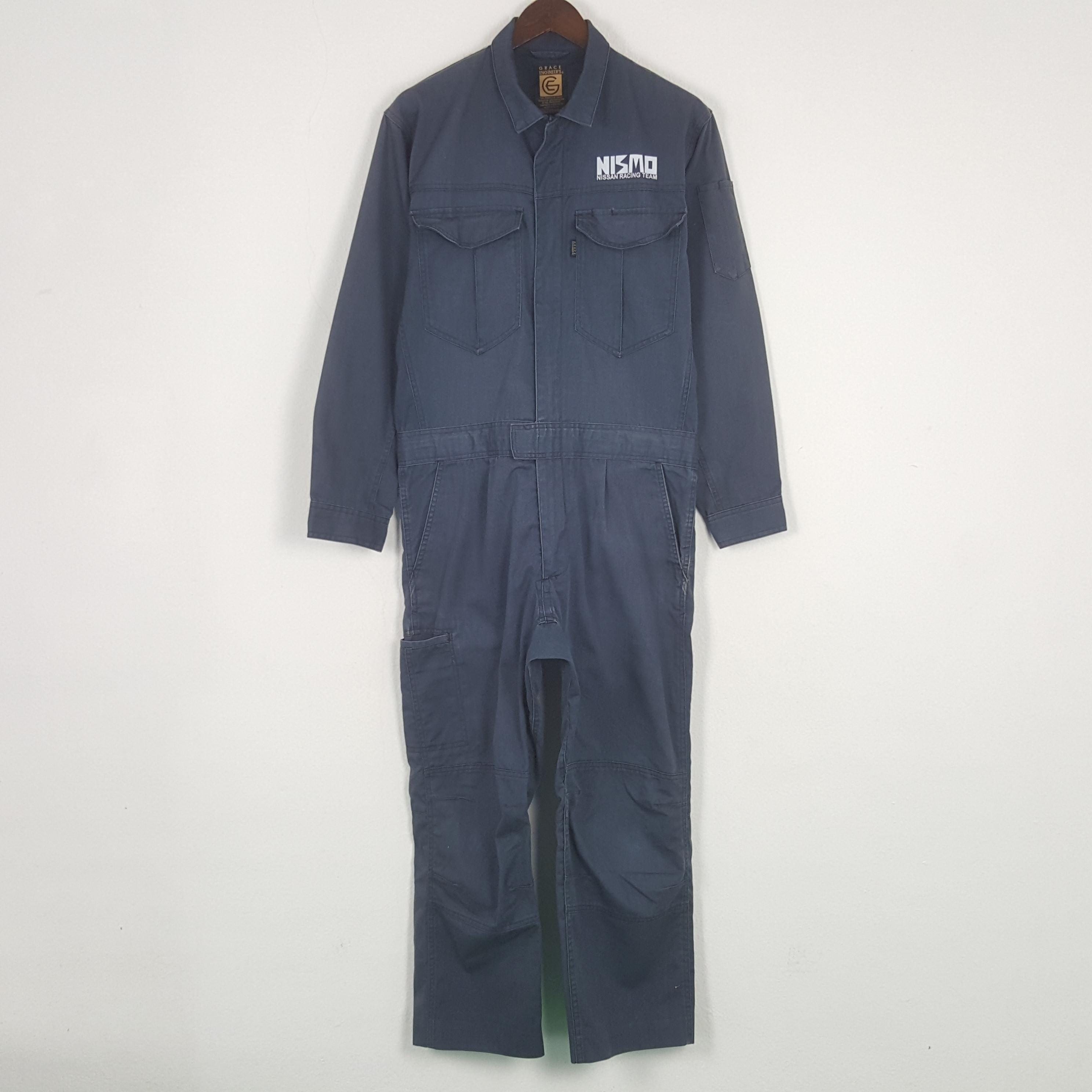 Vintage Nismo Nissan Racing Team Custom Coverall Jumpsuit Jacket 