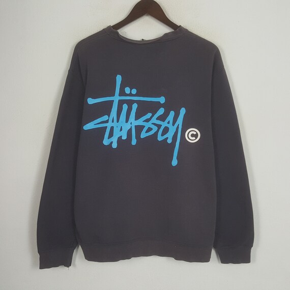 Vintage Stussy Big Logo Sweatshirt Etsy