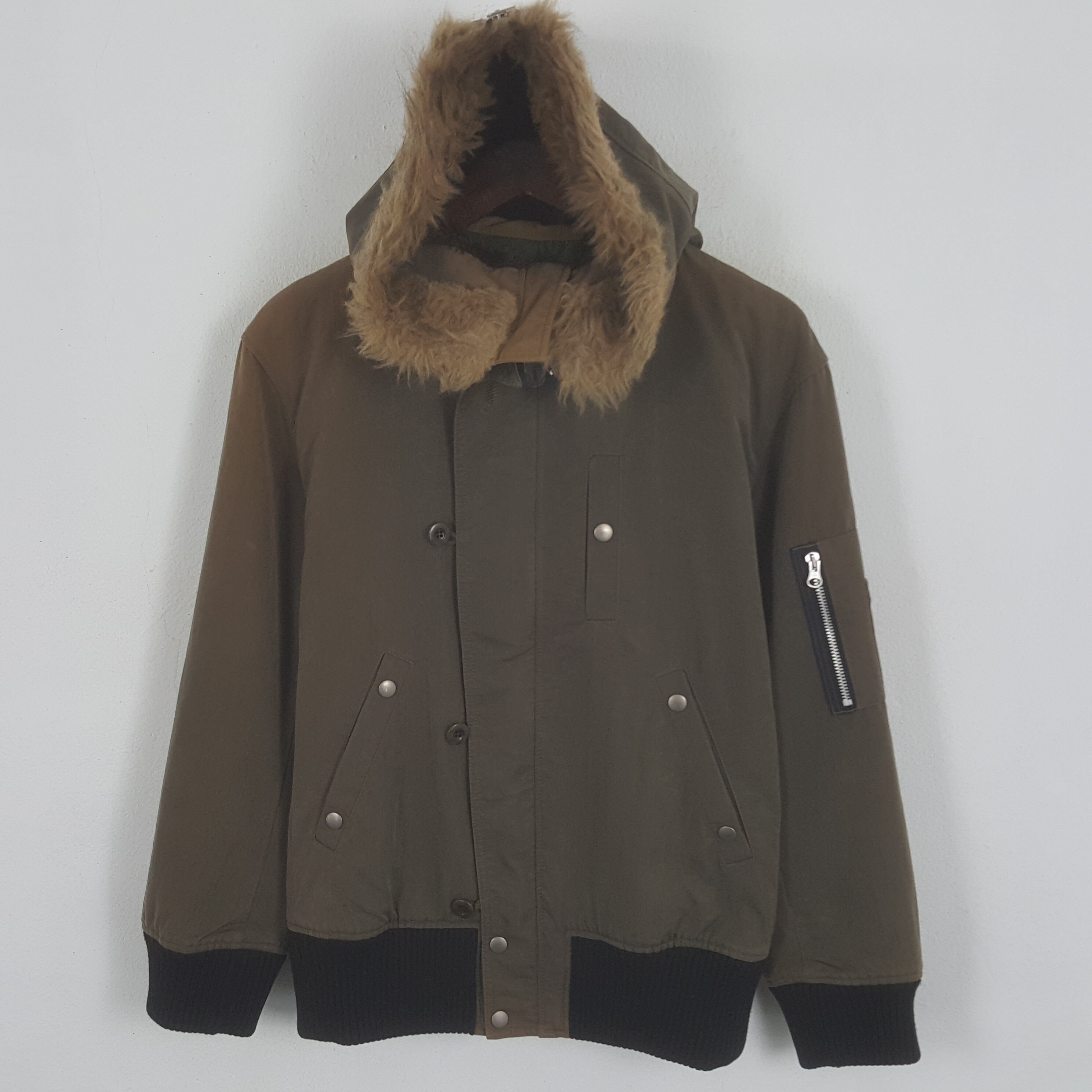 Vintage Tornado Mart Japanese Zipper Winter Fur Jacket