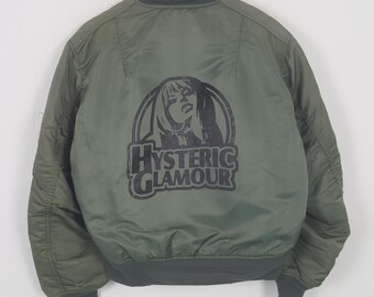 Vintage 90s ALPHA INDUSTRIES Reversible Flight MA-1 Bomber Jacket