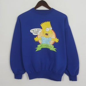 Felpa vintage con il cartone animato americano BART SIMPSOM