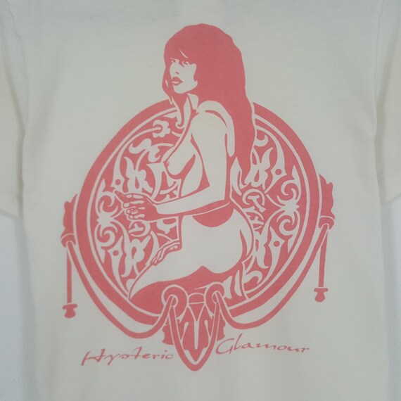 トップス \"HYSTERIC GLAMOR\" Print Design T-shirt Hysteric Glamour Hys Girl print Short-sleeved T-shirt guitar