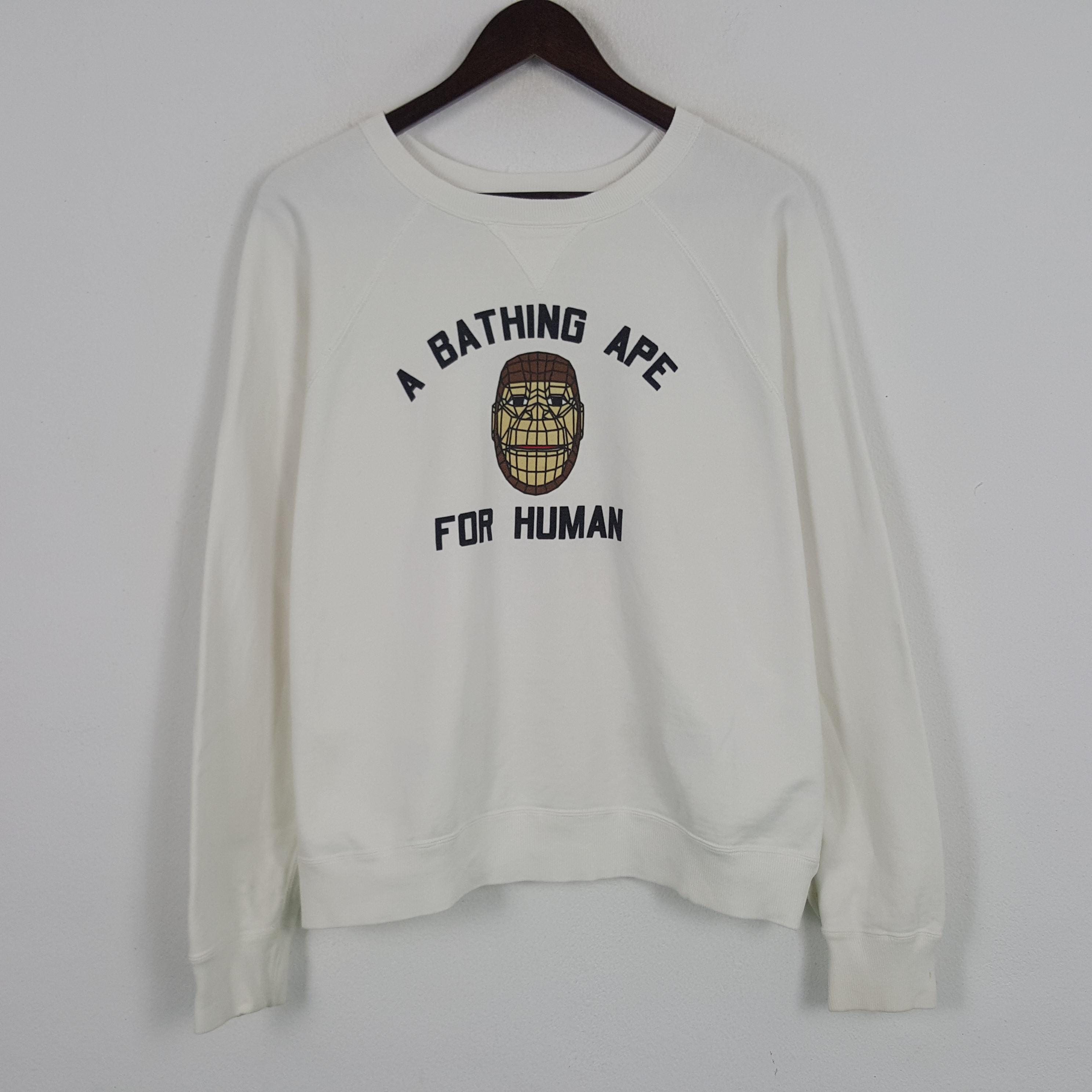 トップス 90s a bathing ape icon sweat off white トップス 90s a bathing ape icon sweat off white A Bathing