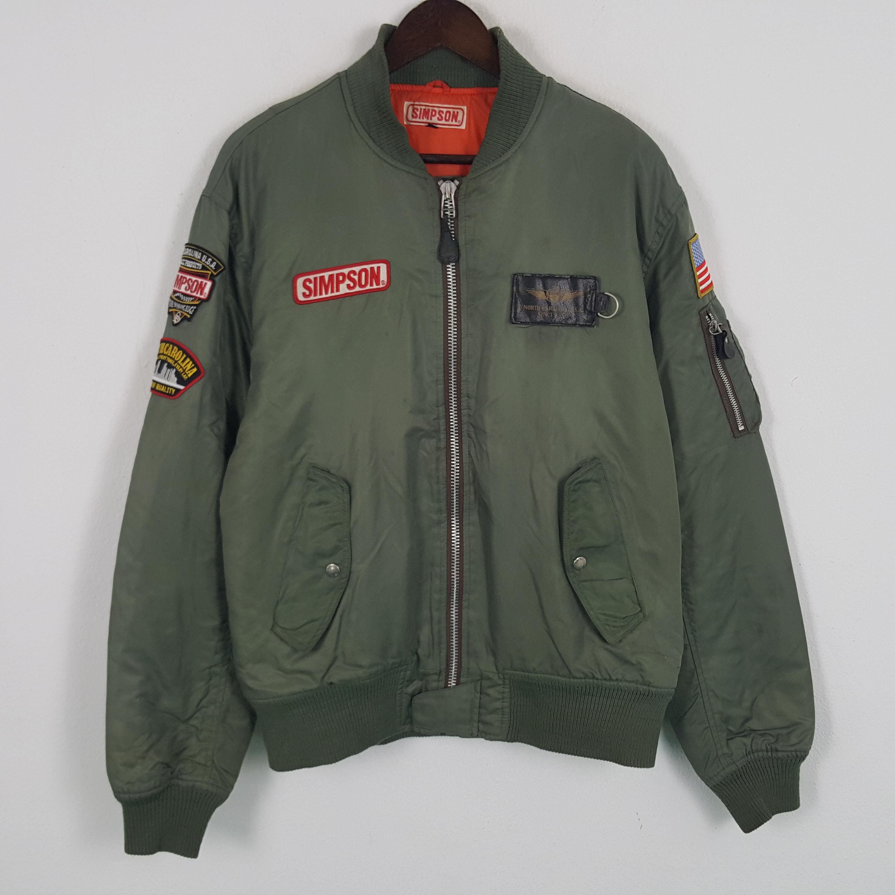 SIMPSON オリーブグリーン ボンバージャケット SIMSON オリーブグリーン ボンバージャケット