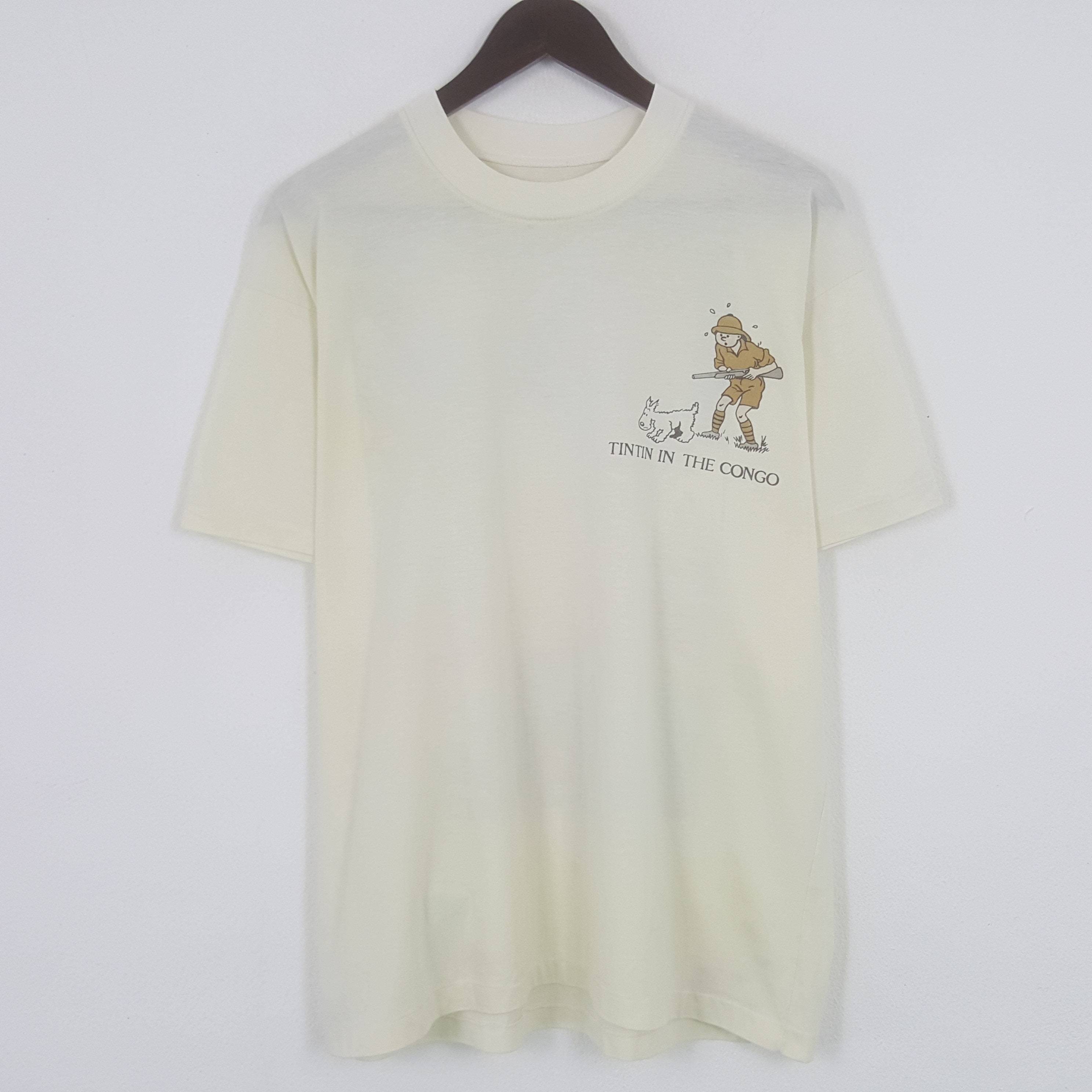 Vintage Tintin in the Congo Tshirt - Etsy