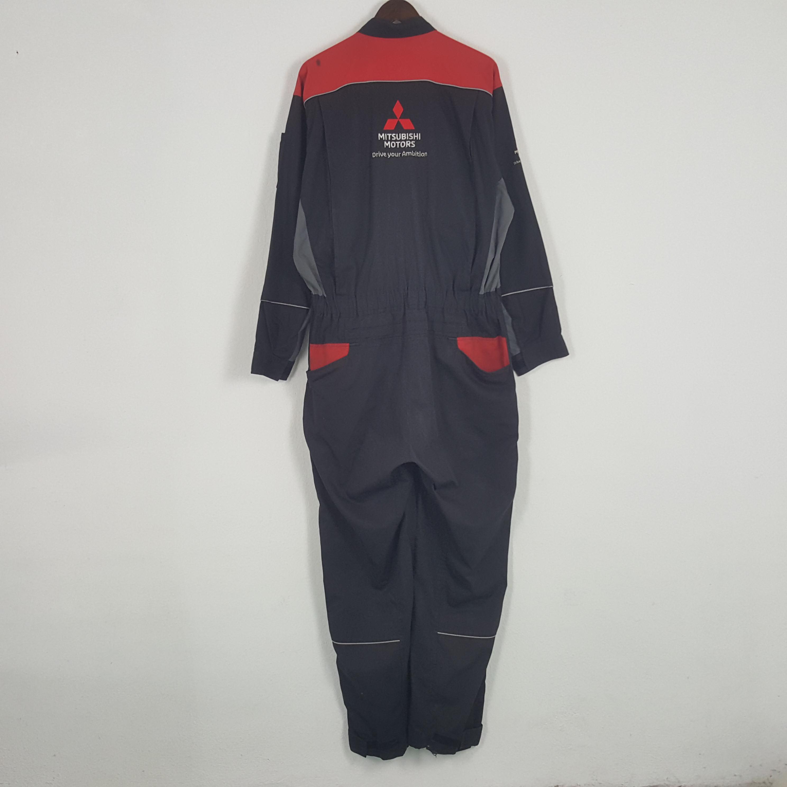 MITSUBISHI エンジニアスーツ MZ62301 赤 Vintage Mitsubishi Motors Worker Racing Coverall Jumpsuit Jacket