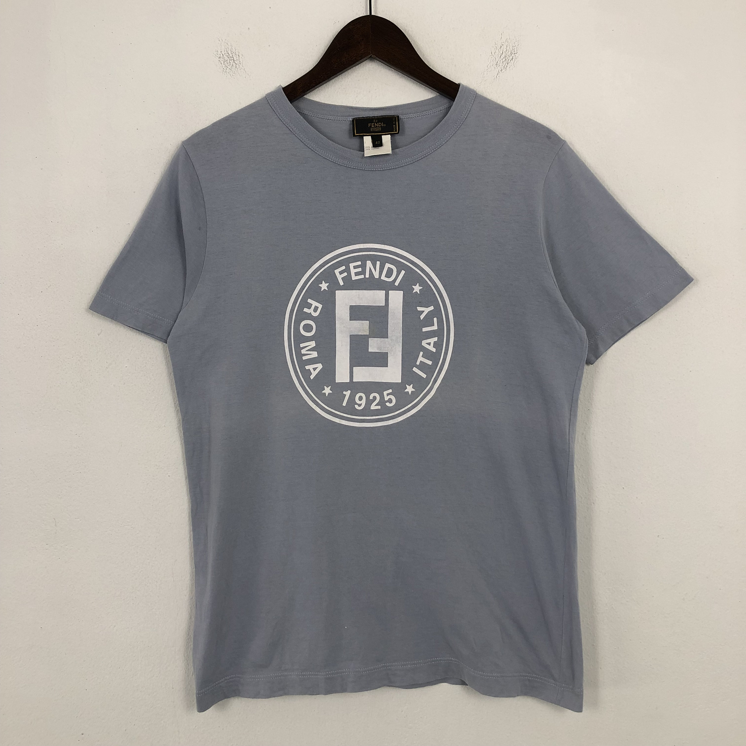Vintage Fendi Spell Out Logo Tshirt Etsy