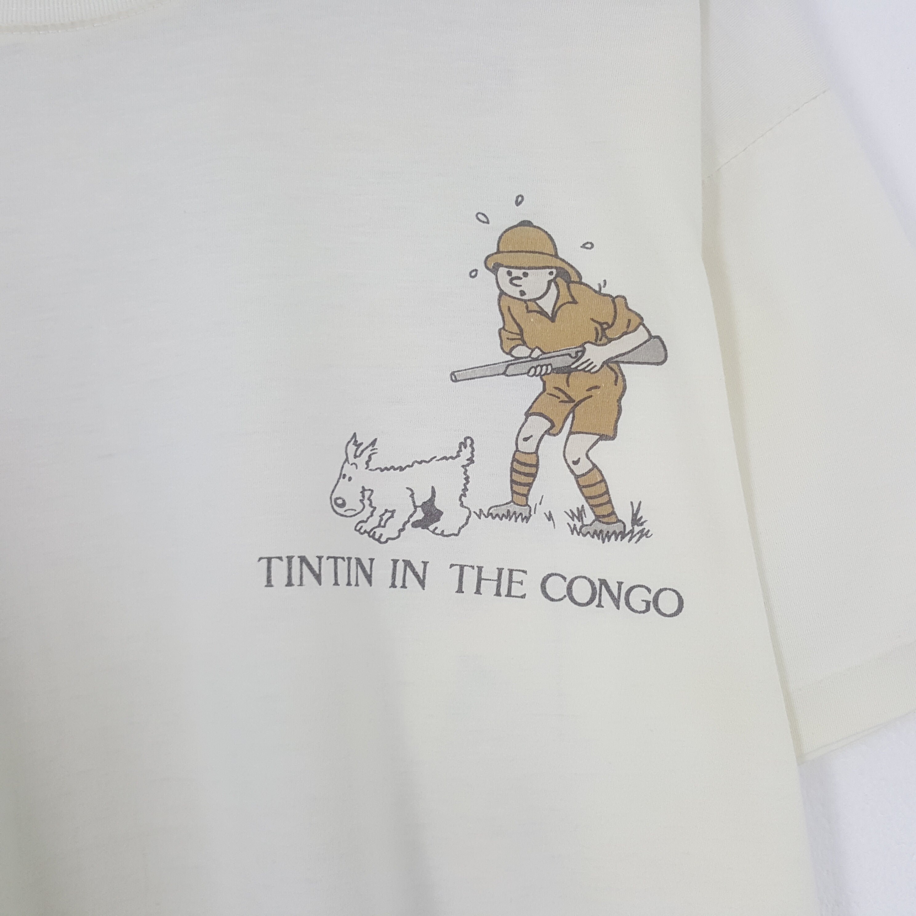 Vintage Tintin in the Congo Tshirt - Etsy