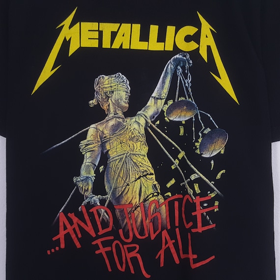 Vintage Metallica and Justice for All Metal Rock Band Tshirt - Etsy
