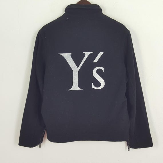 y’s for men 90‘s zip jacket Vintage Y's Men by Yohji Yamamoto Zipper Custom Art Logo