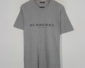 Vintage T-shirt met Japans Custom Art-logo van Burberry London