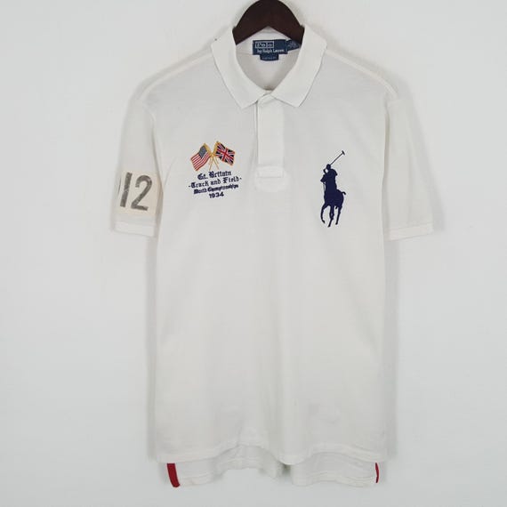 Vintage Polo Ralph Lauren GBR 012 Polos Shirt - Etsy