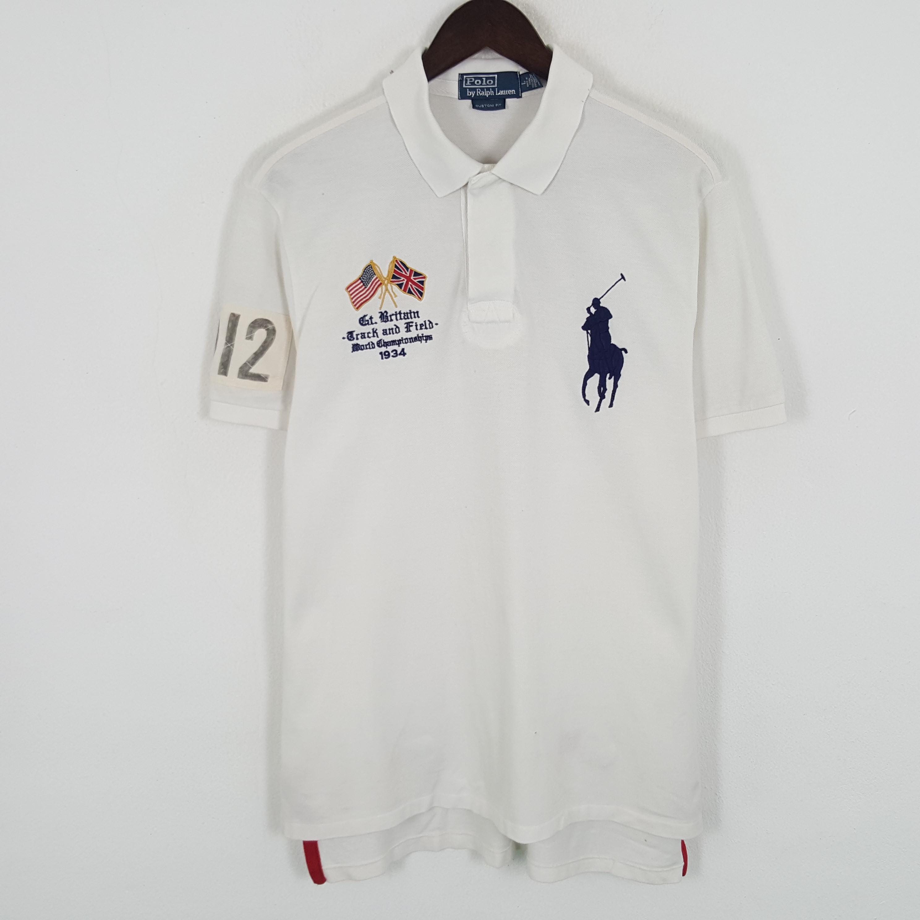 Vintage Polo Ralph Lauren GBR 012 poloshirt Etsy Belgie