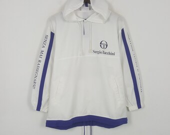 Vintage Sergio Tacchini Big Logo Zipper Jacket Hoodie - Etsy