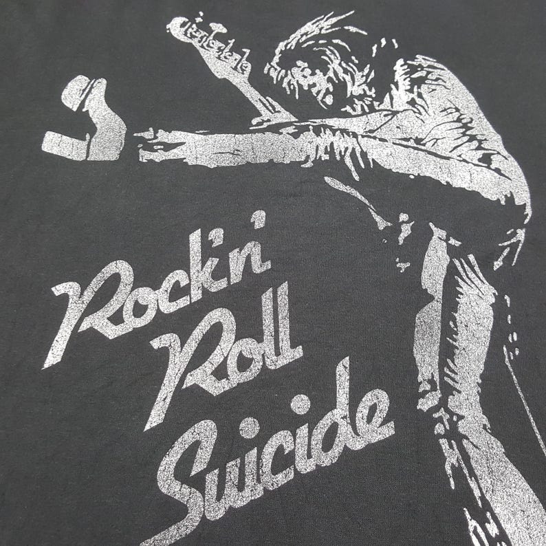 Vintage Hysteric Glamour Rock'n'roll Suicide Oversized Tshirt - Etsy