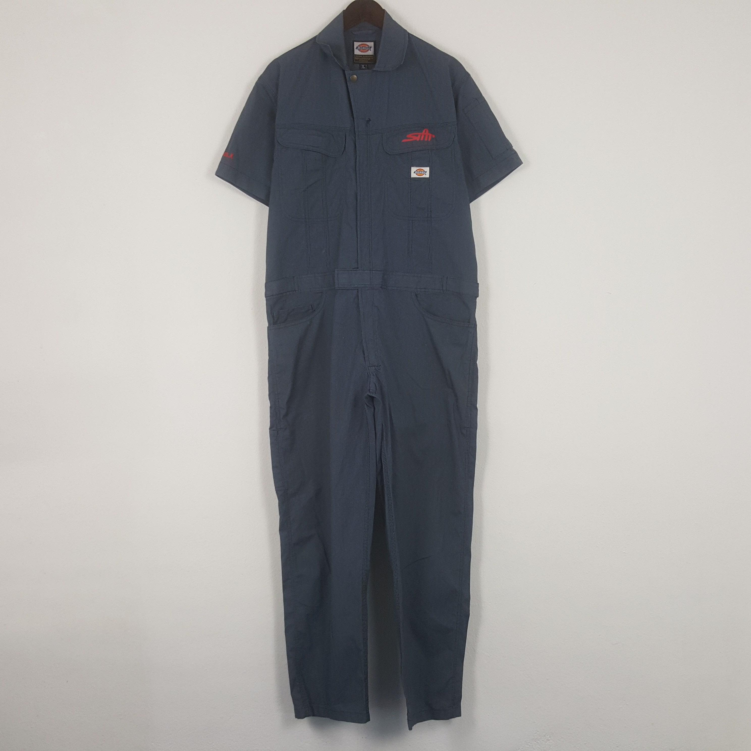 Vintage Stussy Short Sleeve Custom Art Jumpsuit Coverall Jacket