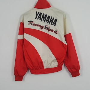 Giacca antivento sportiva vintage Yamaha Motor Cycle