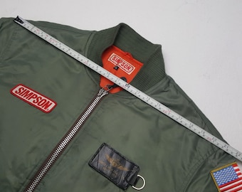 Vintage Simpson Bomber Jacket - Etsy