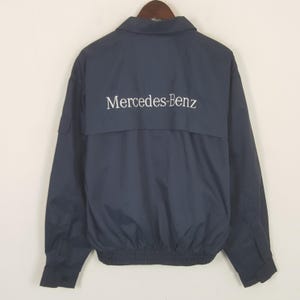 Vintage Mercedes-benz Sport Windbreaker Zipper Jacket - Etsy