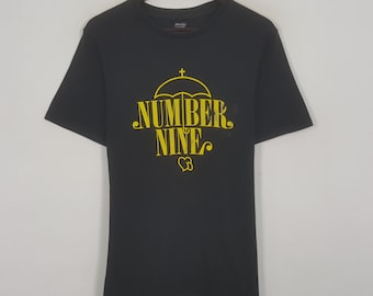 Vintage Number (n)ine Shield Logo Japanese Brand T-shirt - Etsy