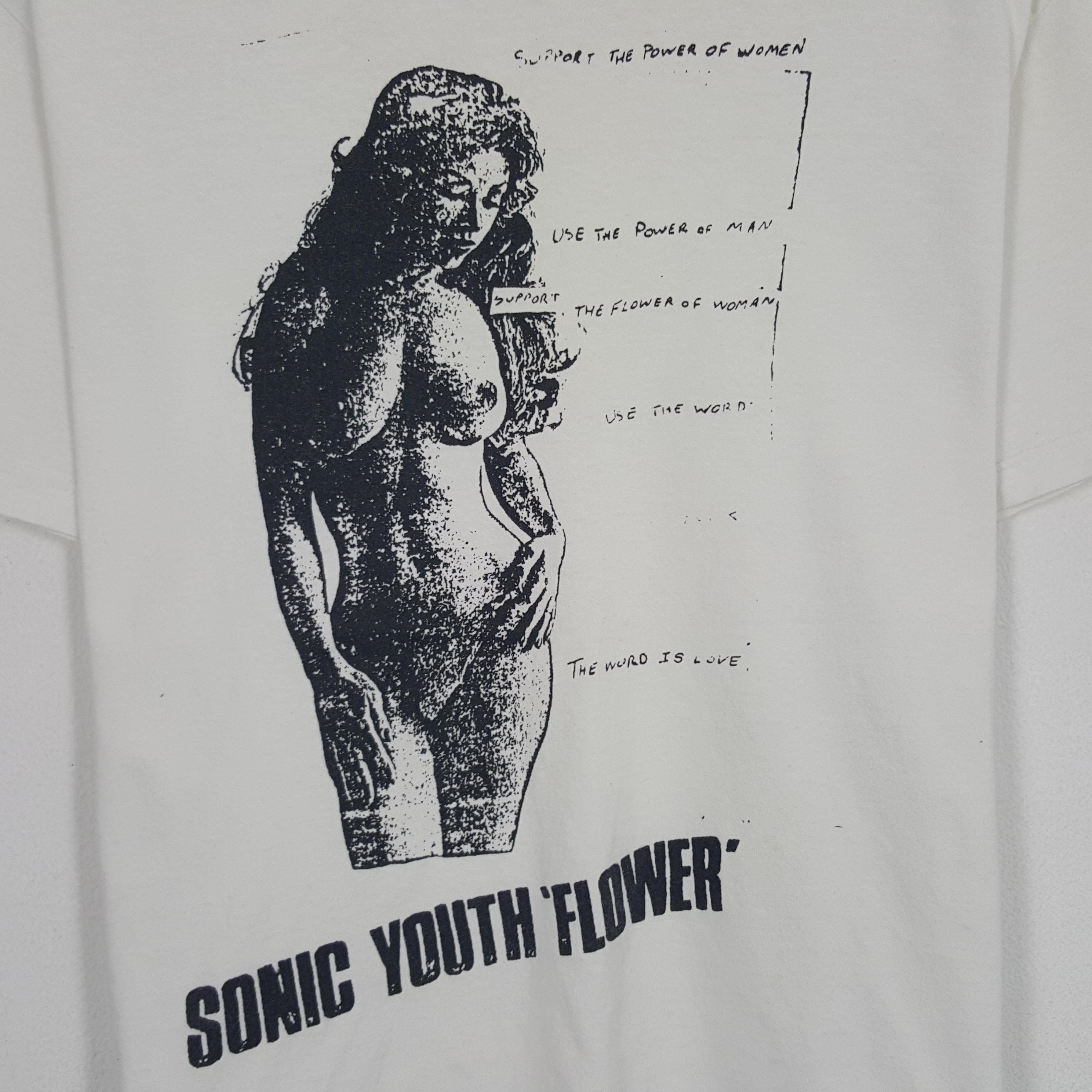 Sonic Youth 'Flower' Tシャツ 90s Sonic Youth Flower T-shirt – Bingo Merch
