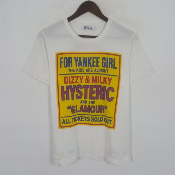 Hysteric Glamour Tシャツ 00s TYPE LOGO Vintage Hysteric Glamour Poster Custom Art Logo Tshirt - Etsy