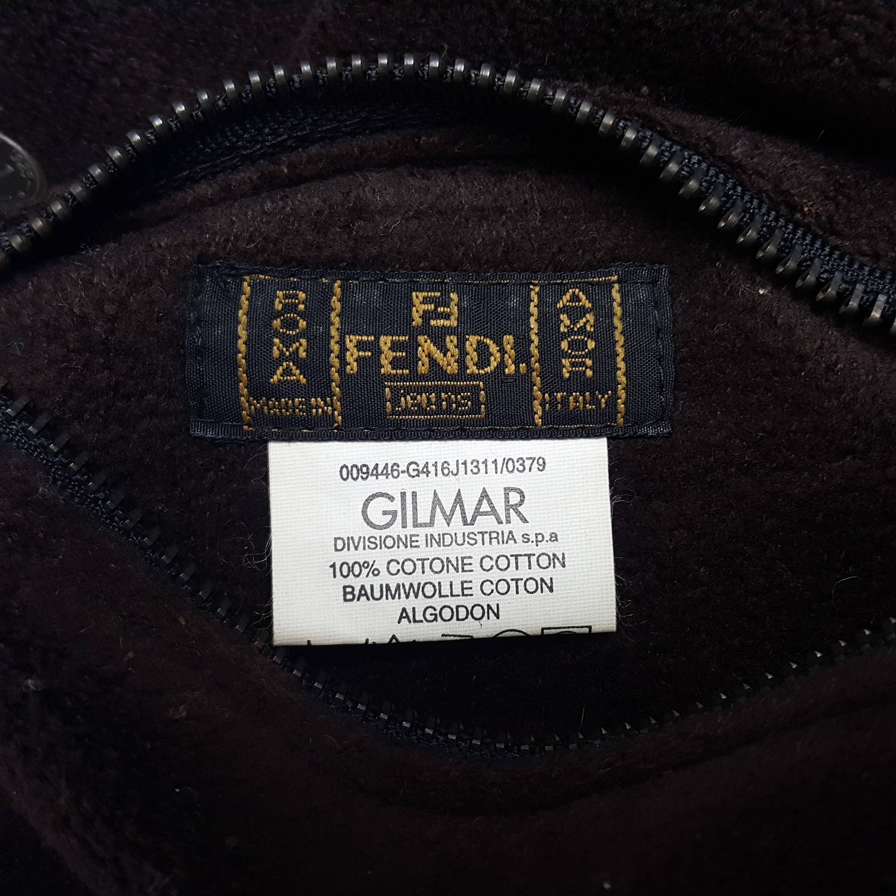 Vintage Fendi Italy Reversible Zipper Big Logo Jacket - Etsy