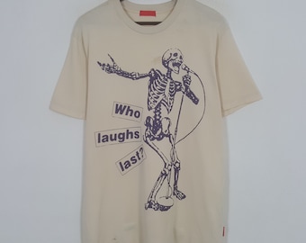 Vintage Barbara Kruger Who Laughs Last? Tshirt