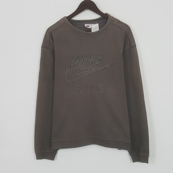 brown nike air sweatshirt vintage
