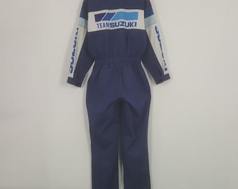 Macacão esportivo vintage Team Suzuki