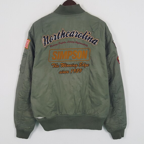 Vintage Simpson Bomber Jacket - Etsy