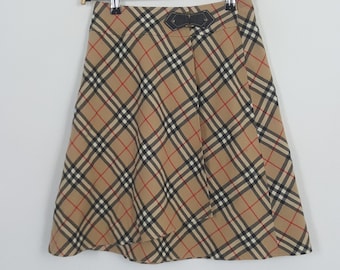 Faldas vintage de cuadros Nova de Burberry London