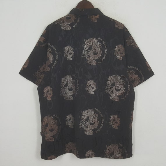 Vintage Dogtown Black Dragon Button up Shirt - Etsy
