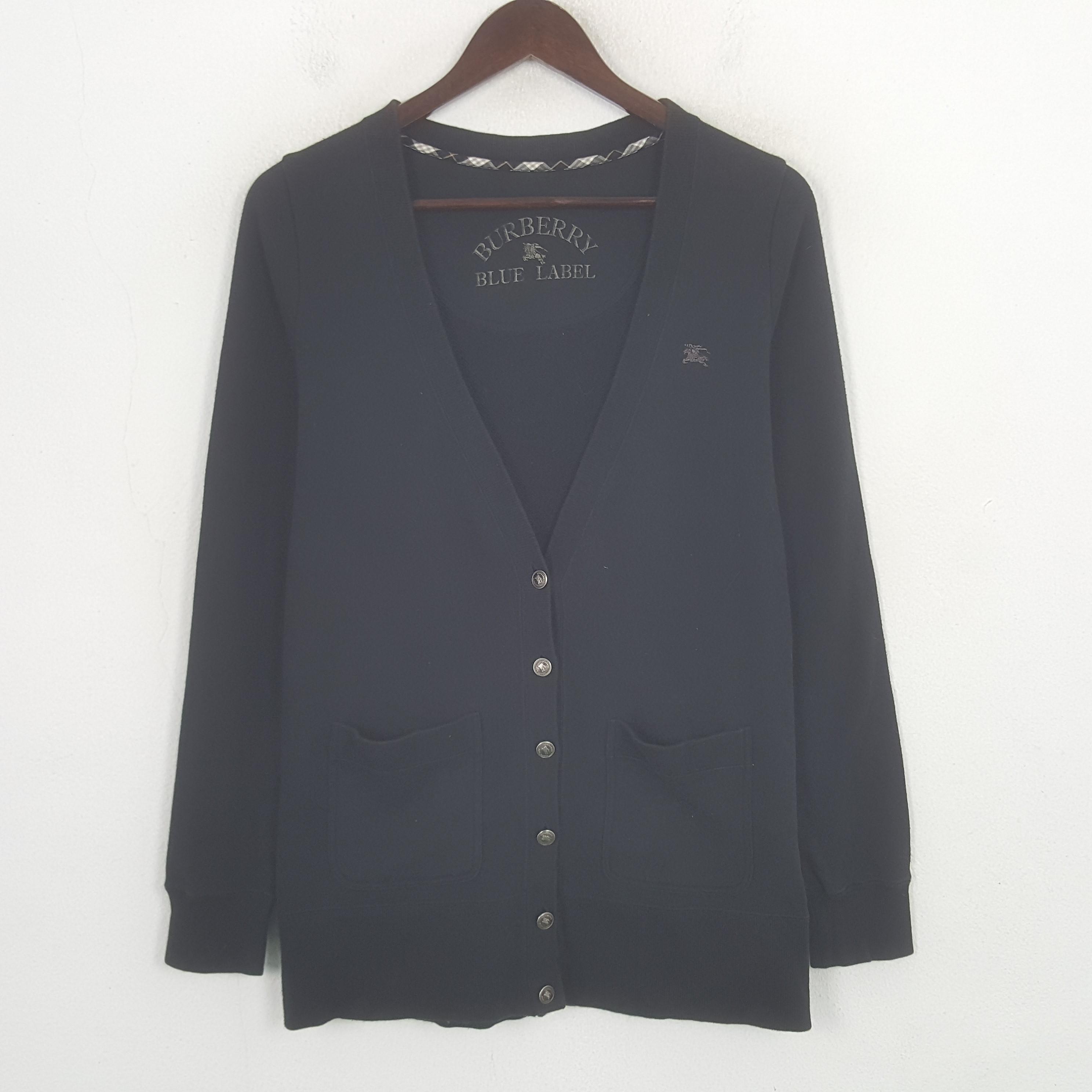 BURBERRY BLUE LABEL カーデガン BURBERRY BLUE LABEL - バーバリーブルーレーベル コットンニット