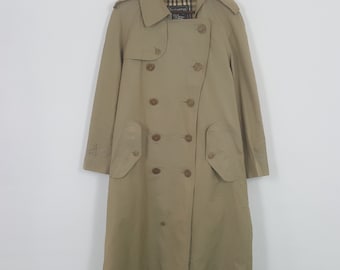 Vintage Burberrys Nova Karierte Trenchcoatjacke